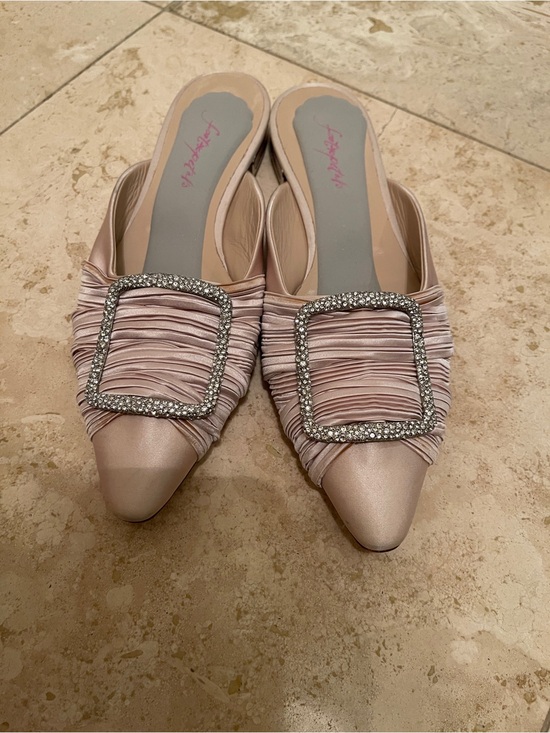 Casadei Shoes - Italian designer Casadei pink satin mule in Euro 40 (US 9)
